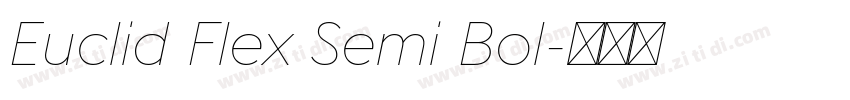 Euclid Flex Semi Bol字体转换